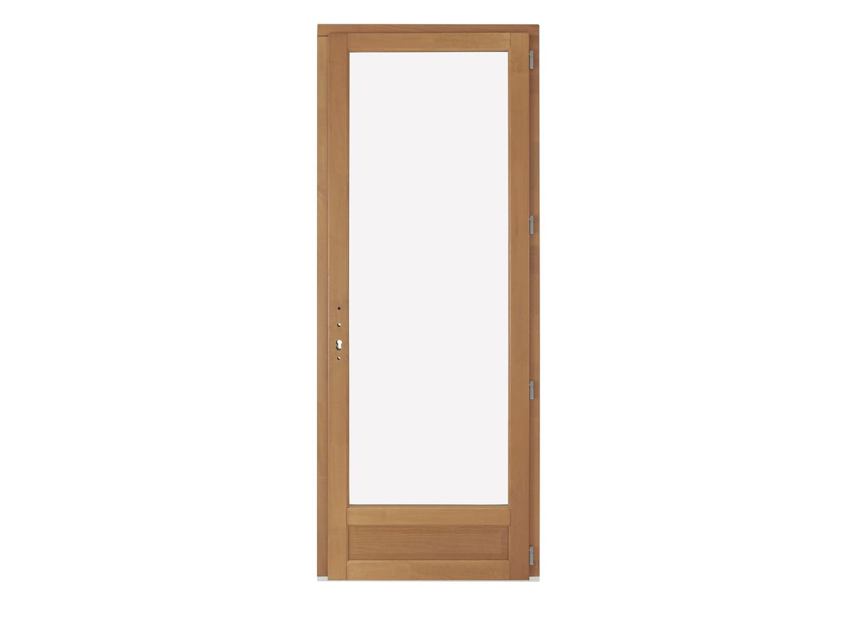 Porte-fenêtre ODE PIN sur-mesure lasure+F4 | Lapeyre