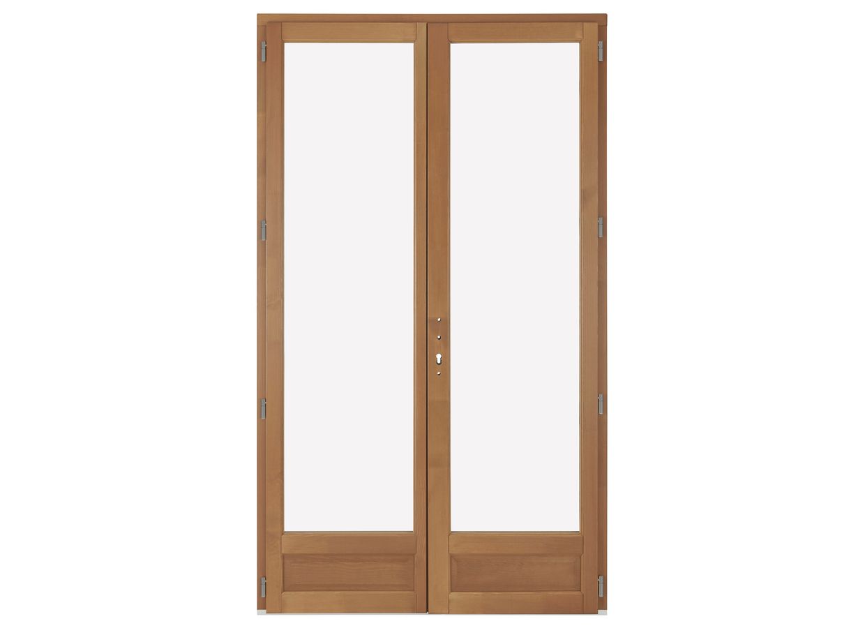 Porte-fenêtre ODE PIN sur-mesure lasure+F4 | Lapeyre