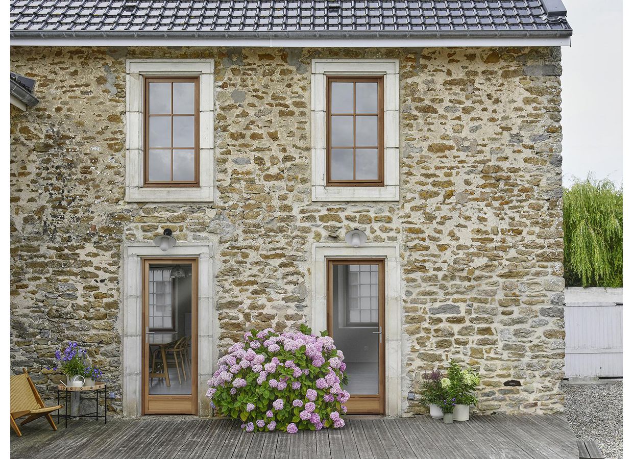 Porte-fenêtre chêne ARBOREAL finition lasure sur mesure | Lapeyre