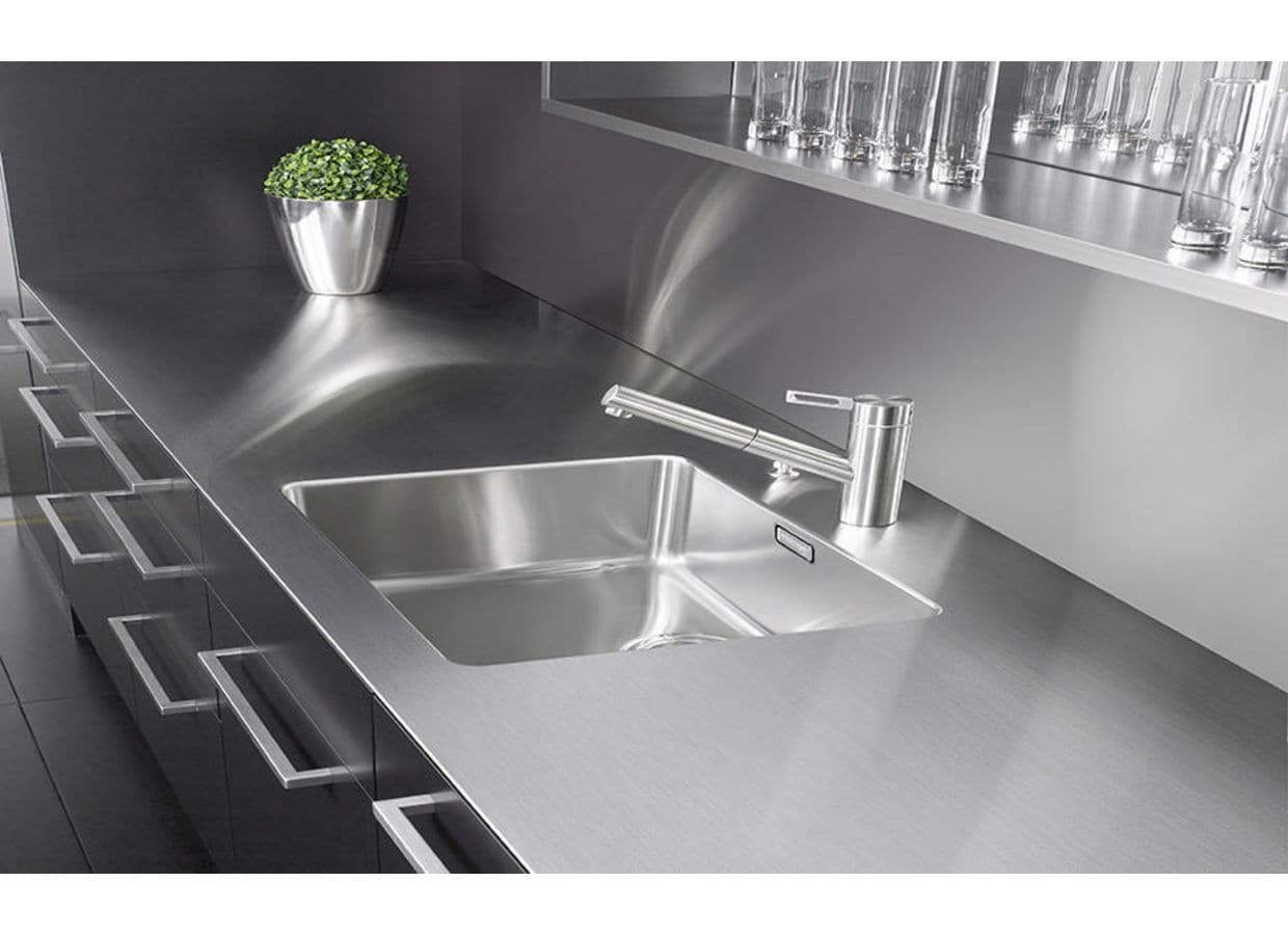 Crédence inox, crédence inox sur mesure - Lapeyre