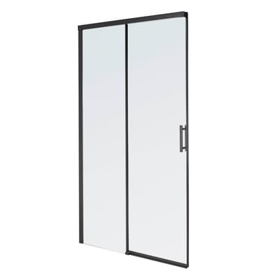 Porte de douche MARILOU coul 2p 8/6mm H195 x l.120 verre transparent antical chr