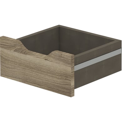 Tiroir façade bois H15.6 cm pour pièces à vivre ESPACE