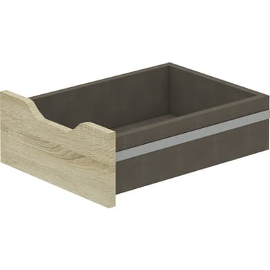 Tiroir façade bois H.15.6 cm pour Dressing Espace