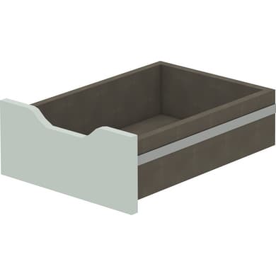 Tiroir façade bois H.15.6 cm pour Dressing Espace