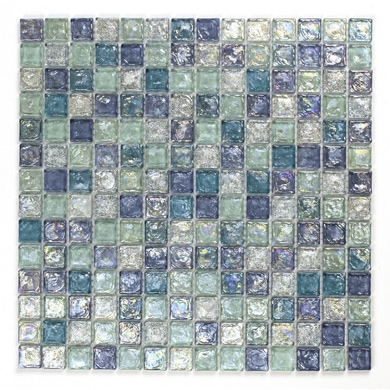 Carrelage mosaïque DISCO verre couleur 30 x 30 cm