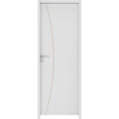 Bloc-porte  acoustique prépeint blanc huisserie 72