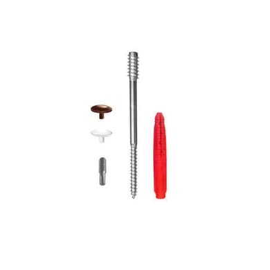 Kit de fixation pour fenêtre bois et porte bois - Fibre de verre - Acier