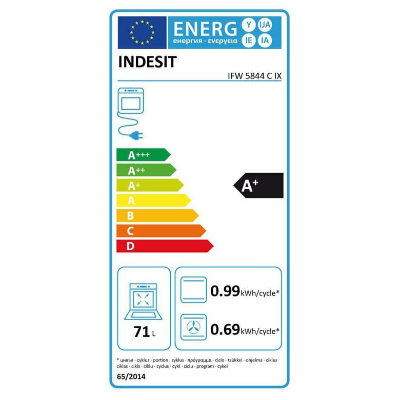 Four multifonction nettoyage catalyse inox Indesit IFW6540CIX | Lapeyre