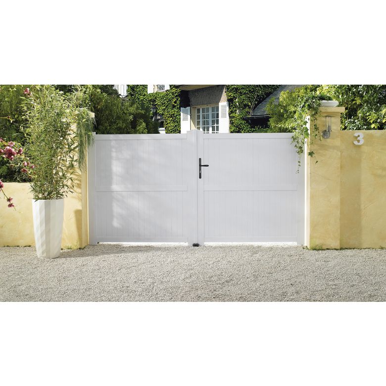 Portail battant PVC Touquet sur mesure | Lapeyre