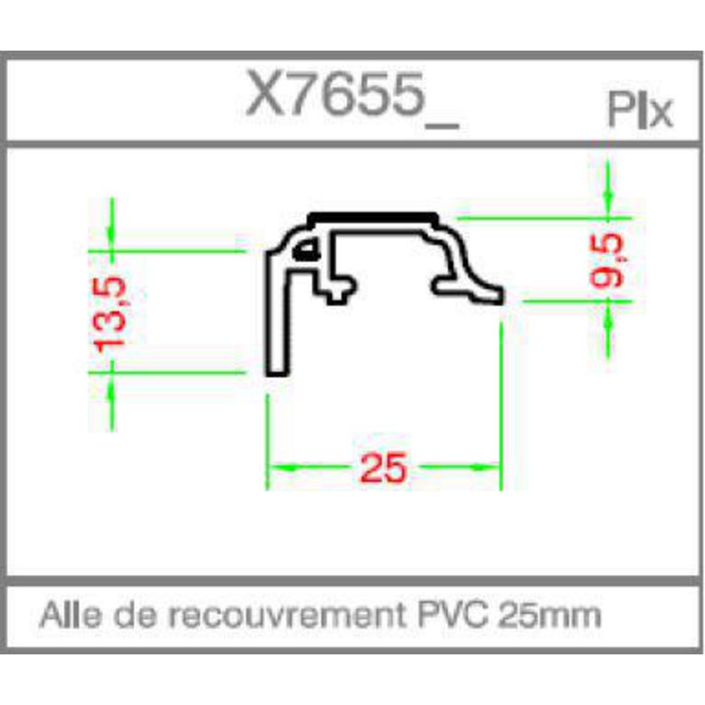 Habillage mouluré 17.5x25mm pour bâti sans aile PVC - Fenêtre - Lapeyre