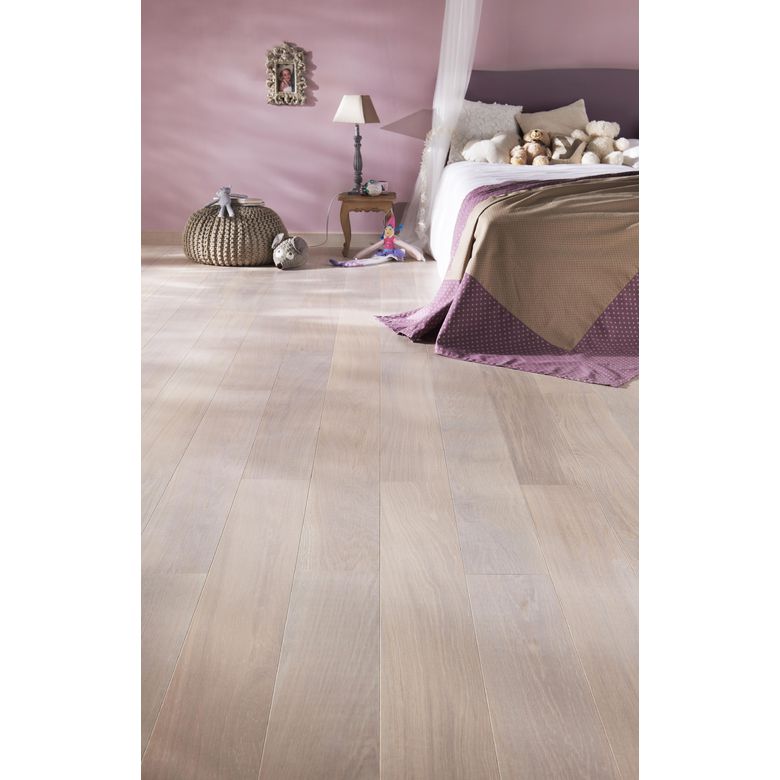 Plinthe 3 en 1 pour parquet HARMONY chêne blanchi - Sols & murs