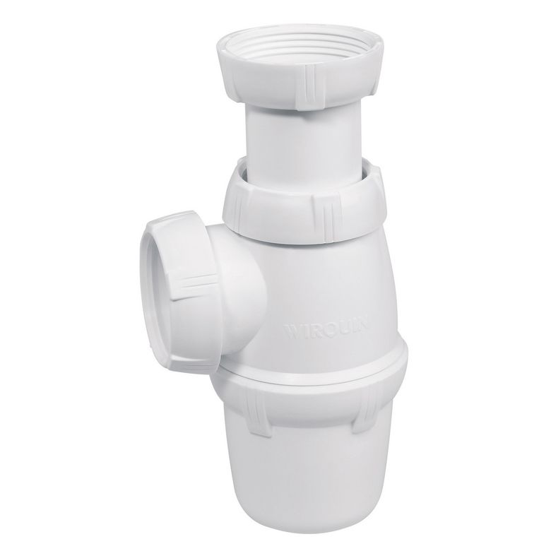 Siphon evier PVC Reglable D40 | Lapeyre