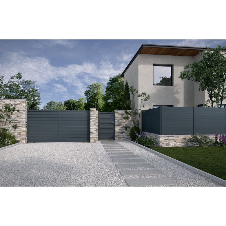 Portillon Vittorio aluminium sur mesure | Lapeyre