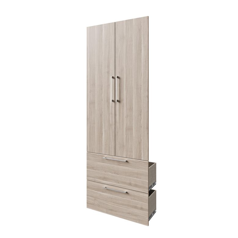 Kit de 2 portes avec 2 tiroirs H.226 cm pour pièces à vivre ESPACE - Lapeyre