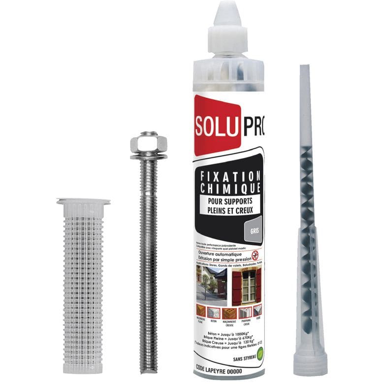 Kit de fixation mur creux pour auvents, tonnelles et balustrades. - Fenêtres