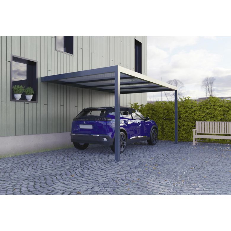 Carport mural CELTINA aluminium -Lapeyre