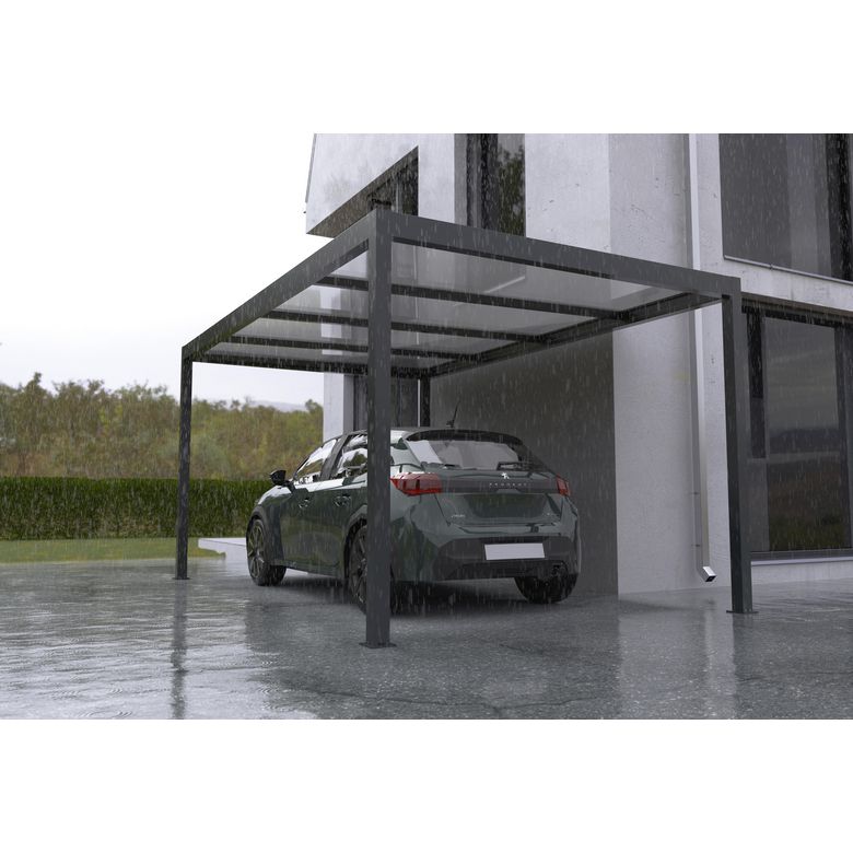 Carport autoportante CELTINA aluminium -Lapeyre