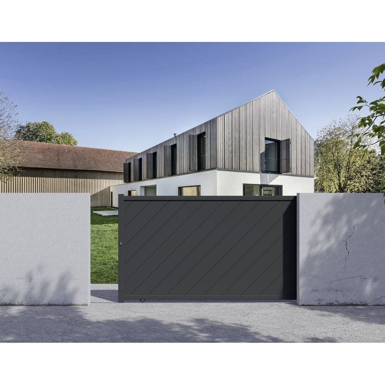 Portail coulissant Aluminium Sibari sur mesure | Lapeyre