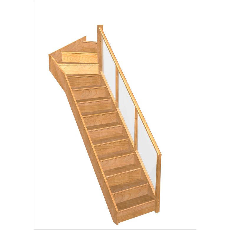 Escalier Faubourg quart tournant haut rampe Emerence | Lapeyre