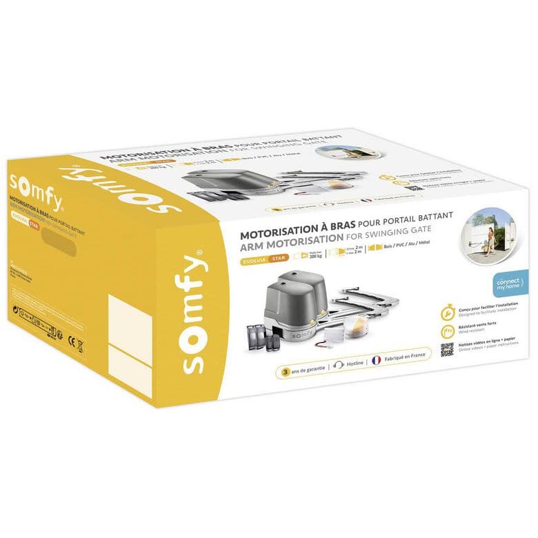 Motorisation pour portail battant Somfy Evolvia Star︱Lapeyre