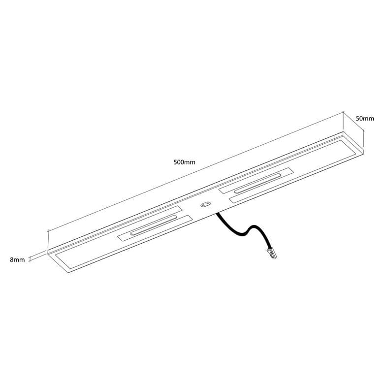 REGLETTE 12W + INTER. + TR-Lapeyre