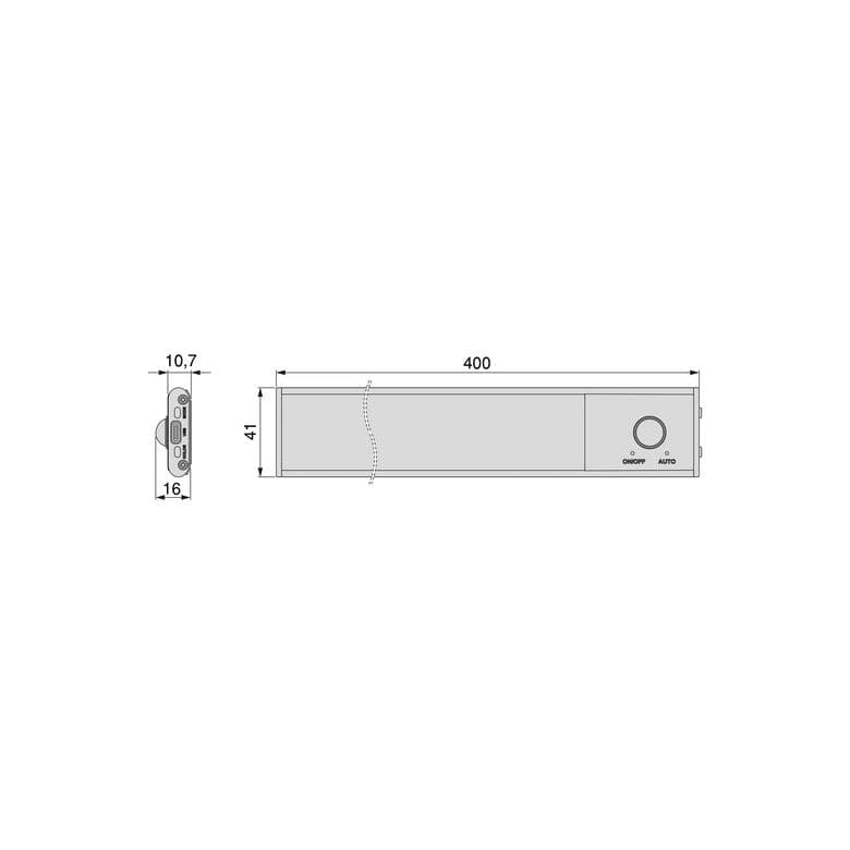 Luminaire rechargeable pour Dressing Espace - Lapeyre