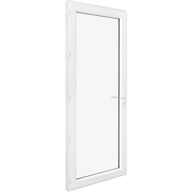 Porte-fenêtre Pria PVC 1 vantail à clé sans soubassement-Lapeyre