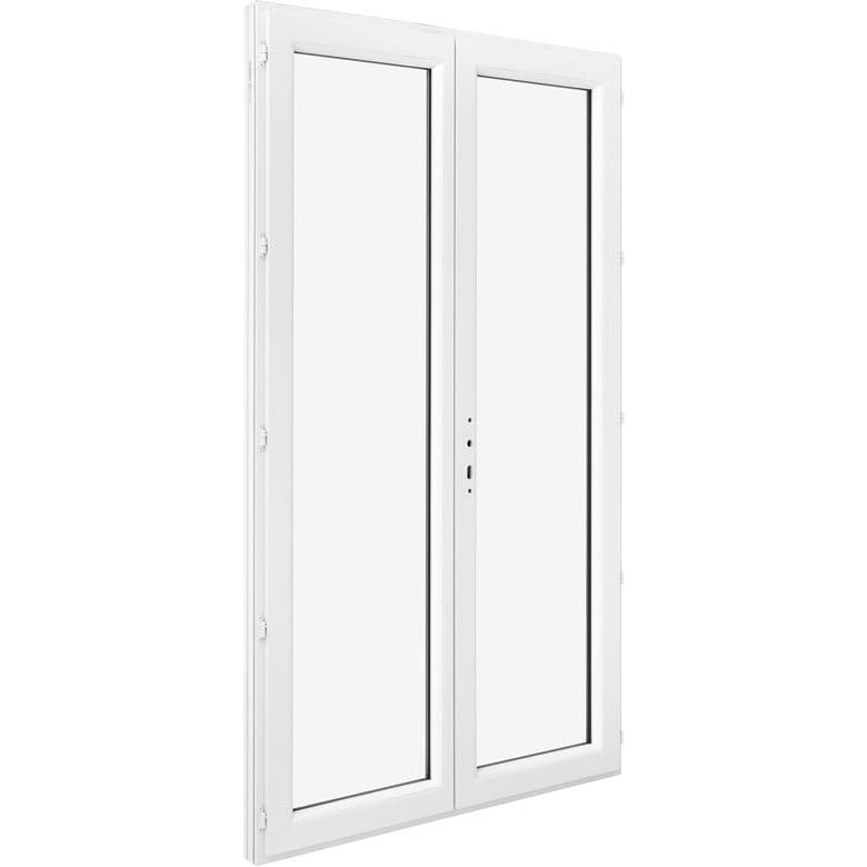 Porte-fenêtre Pria PVC 2 vantaux sans soubassement-Lapeyre