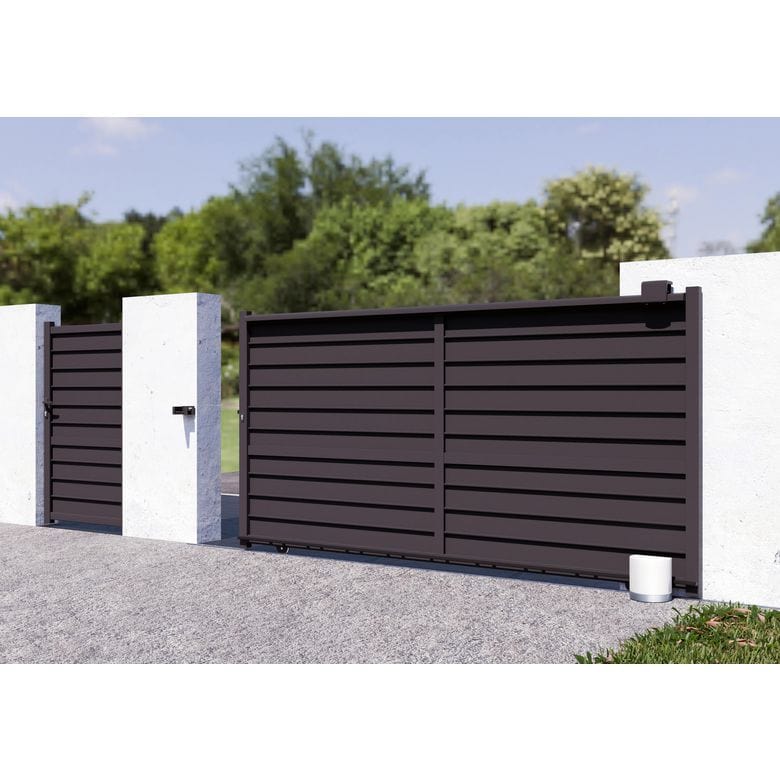 Portail coulissant aluminium Vassili | Lapeyre