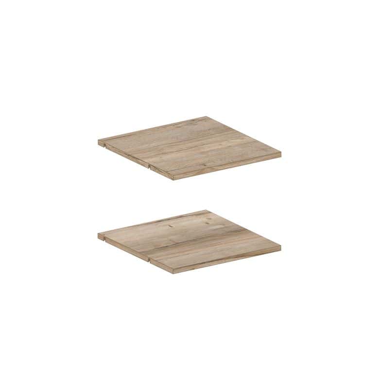 Lot de 2 tablettes chêne Halifax pour caisson Pléaide