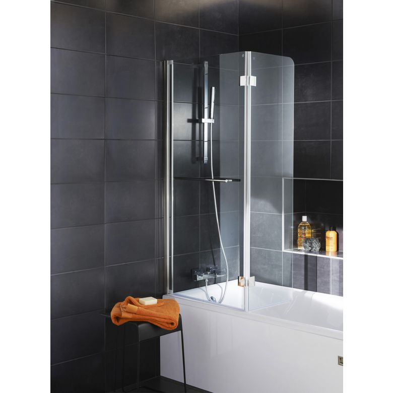 Pare baignoire CRYSTAL 2 voletq sur-mesure | Lapeyre