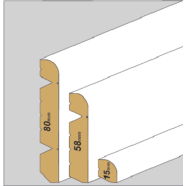 Plinthe 3 en 1 pour sol stratifié Actual Chêne gris - Sols & murs