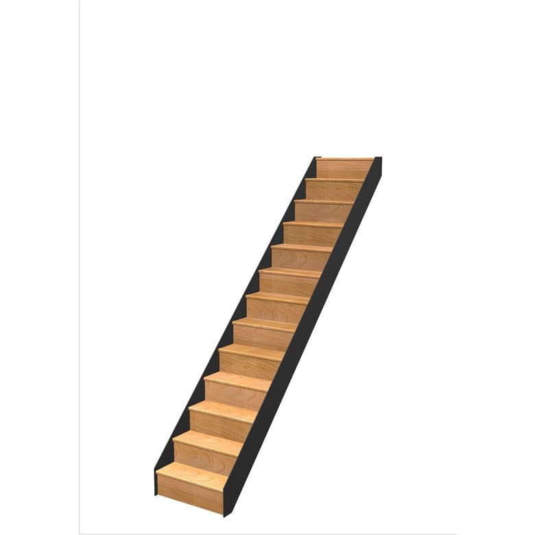 Escalier Esteban droit rampe sans rampe | Lapeyre