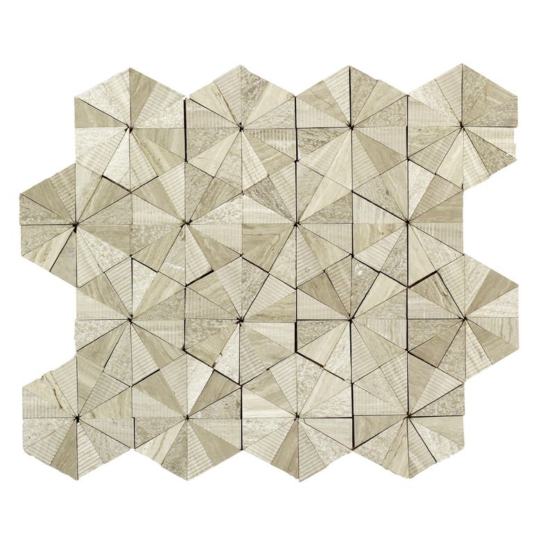 Carrelage mosaïque STRUCTURE TRIANGLE 30 x 30 cm - Sols et murs - Lapeyre