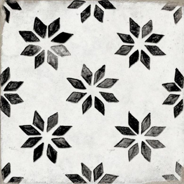 Carrelage décor HERA badiane 20 x 20 cm - Carrelages - Lapeyre