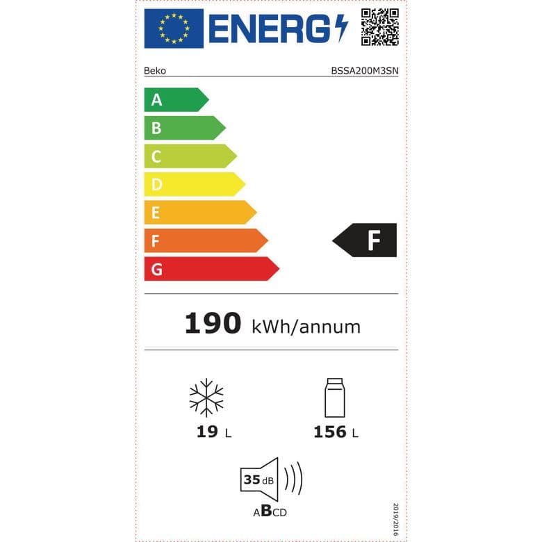 Réfrigérateur congélateur intégrable monoporte BEKO 175L - Cuisine - Lapeyre