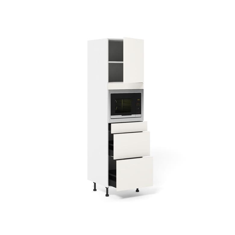 Meuble Colonne Niche H45 cm 2 casseroliers+1 tiroir+1porte